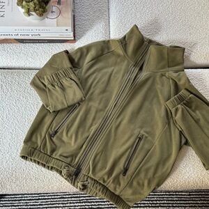 The North Face Khaki Fleece Jacket
